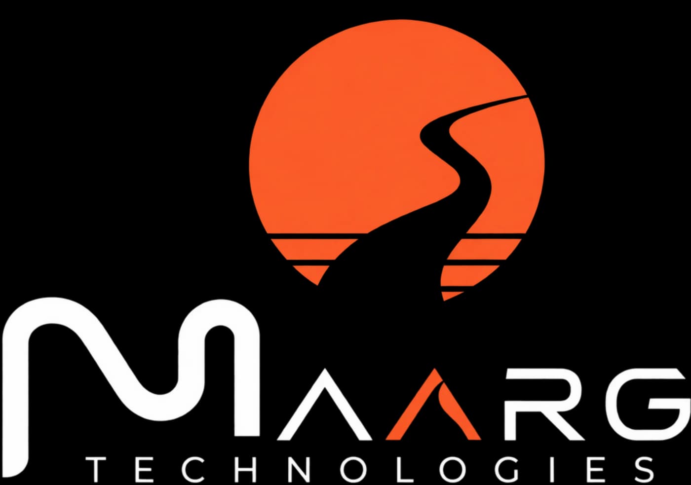 Stacked logo, reversed, for dark backgrounds
